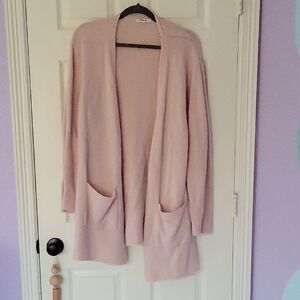 Madewell Pink Cardigan wool-blend
